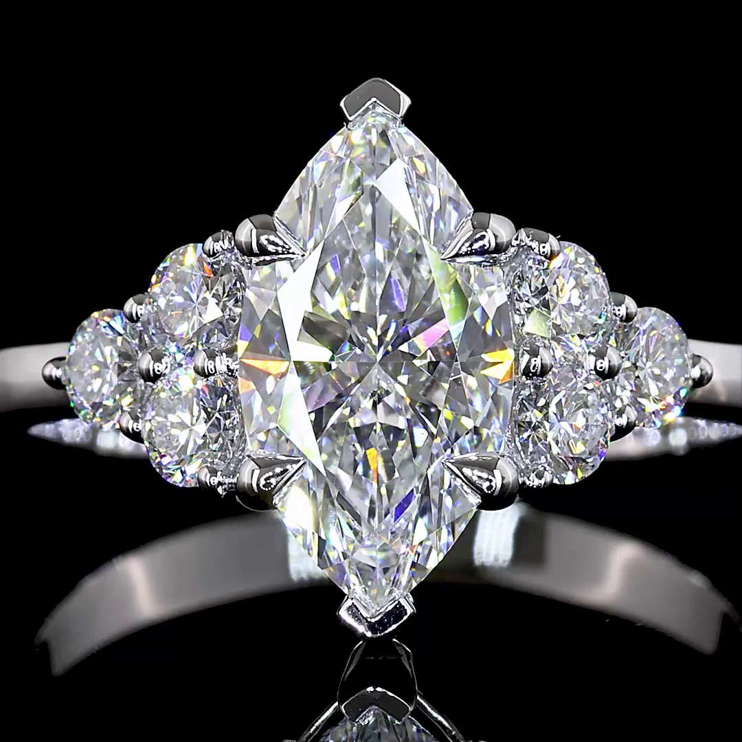 1.99 CTTW Marquise Lab Grown Diamond Special Ring Sz. 6.5 (F Color and VS1 Clarity)