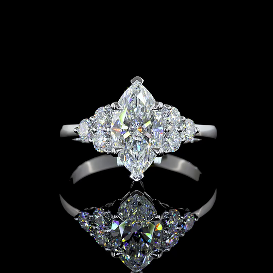 2.00 CTTW Marquise Lab Grown Diamond Special Ring Sz. 6.5