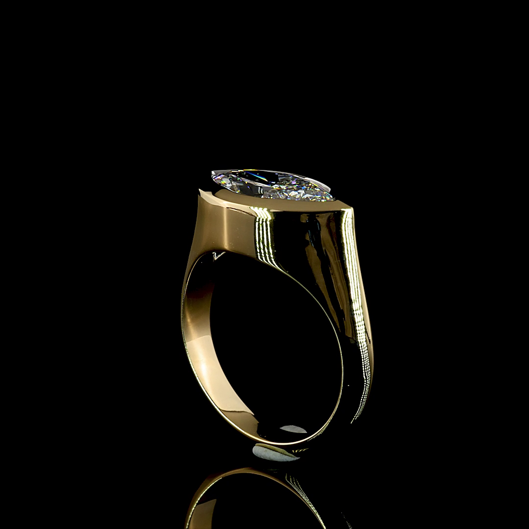 2.50 CT Marquise Lab Grown Diamond Solitaire Ring Sz. 6
