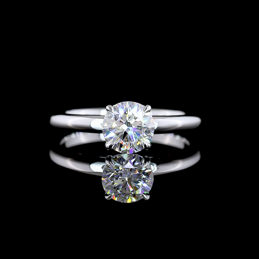 1.00 CT Round Lab Grown Diamond Solitaire Ring Sz. 6.5