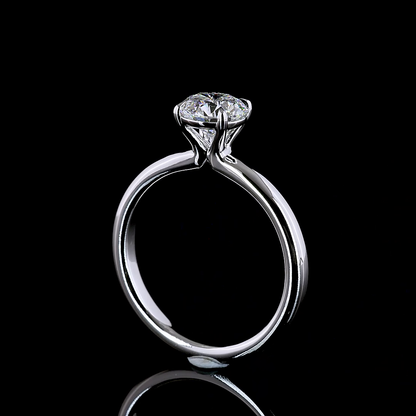 1.00 CT Round Lab Grown Diamond Solitaire Ring Sz. 6.5