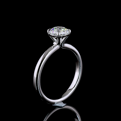 1.00 CT Round Lab Grown Diamond Solitaire Ring Sz. 6.5