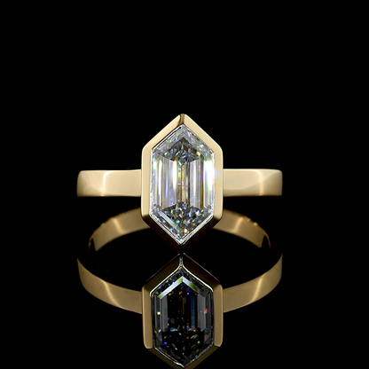 2.12 CT Step Marquise Lab Grown Diamond Solitaire Ring Sz. 7