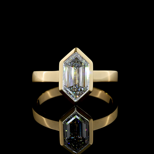 2.12 CT Step Marquise Lab Grown Diamond Solitaire Ring Sz. 7