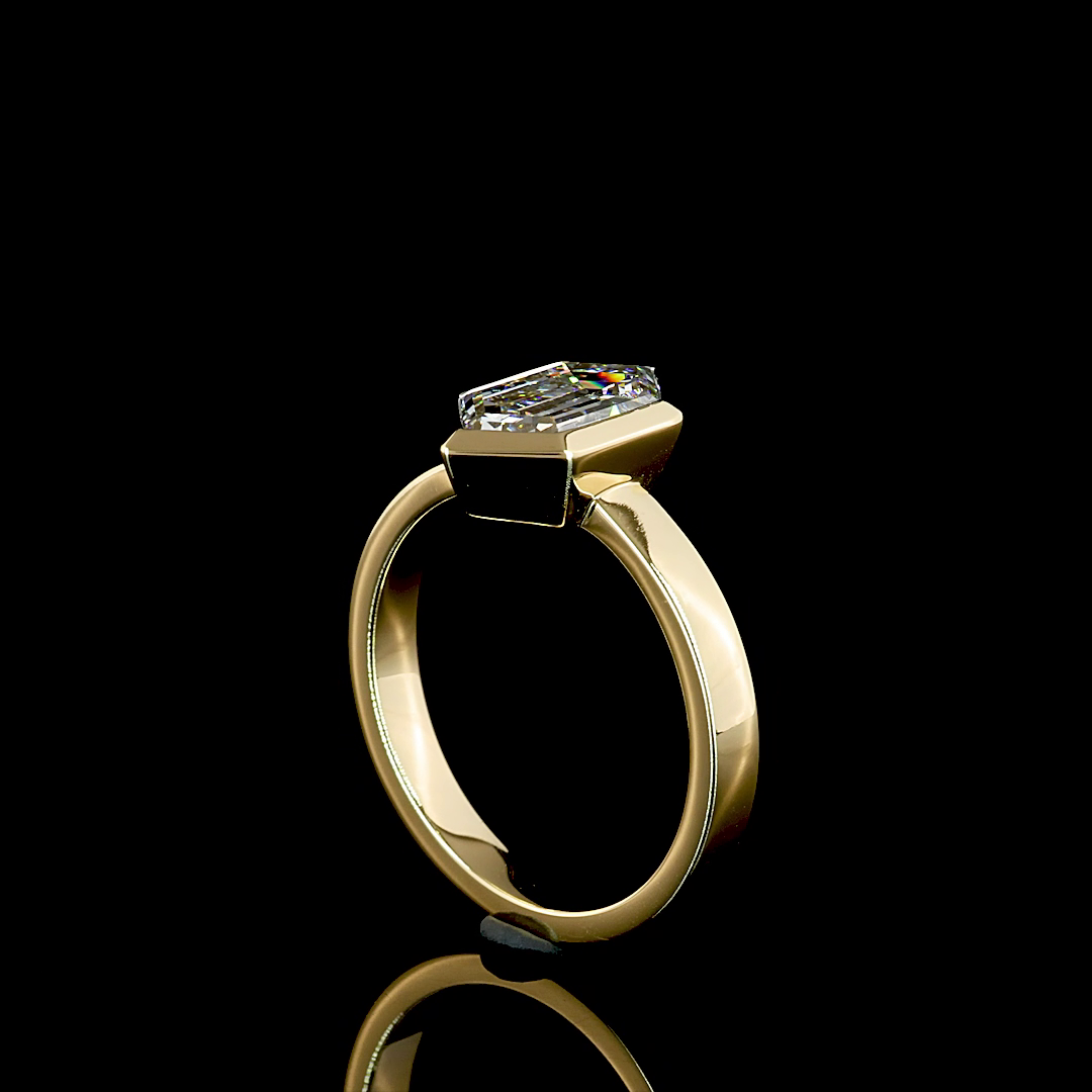 2.12 CT Step Marquise Lab Grown Diamond Solitaire Ring Sz. 7