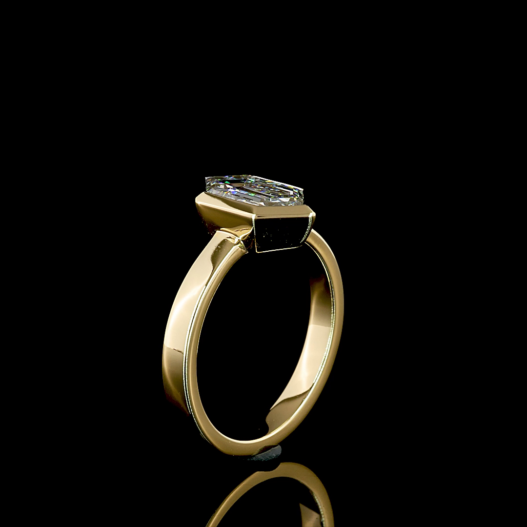 2.12 CT Step Marquise Lab Grown Diamond Solitaire Ring Sz. 7