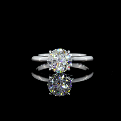 1.55 CT Round Lab Grown Diamond Solitaire Ring Sz. 6.5