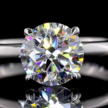 1.55 CT Round Lab Grown Diamond Solitaire Ring Sz. 6.5