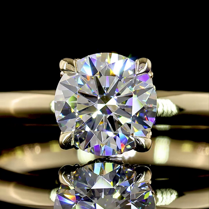 1.13 CTTW Round Lab Grown Diamond Hidden Halo Ring Sz. 6.5 (D Color and VS1 Clarity)