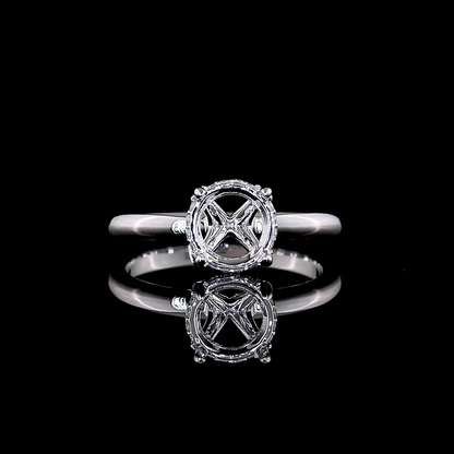 1.57 CTTW Round Lab Grown Diamond Hidden Halo Ring Sz. 6 (D Color and VVS2 Clarity)