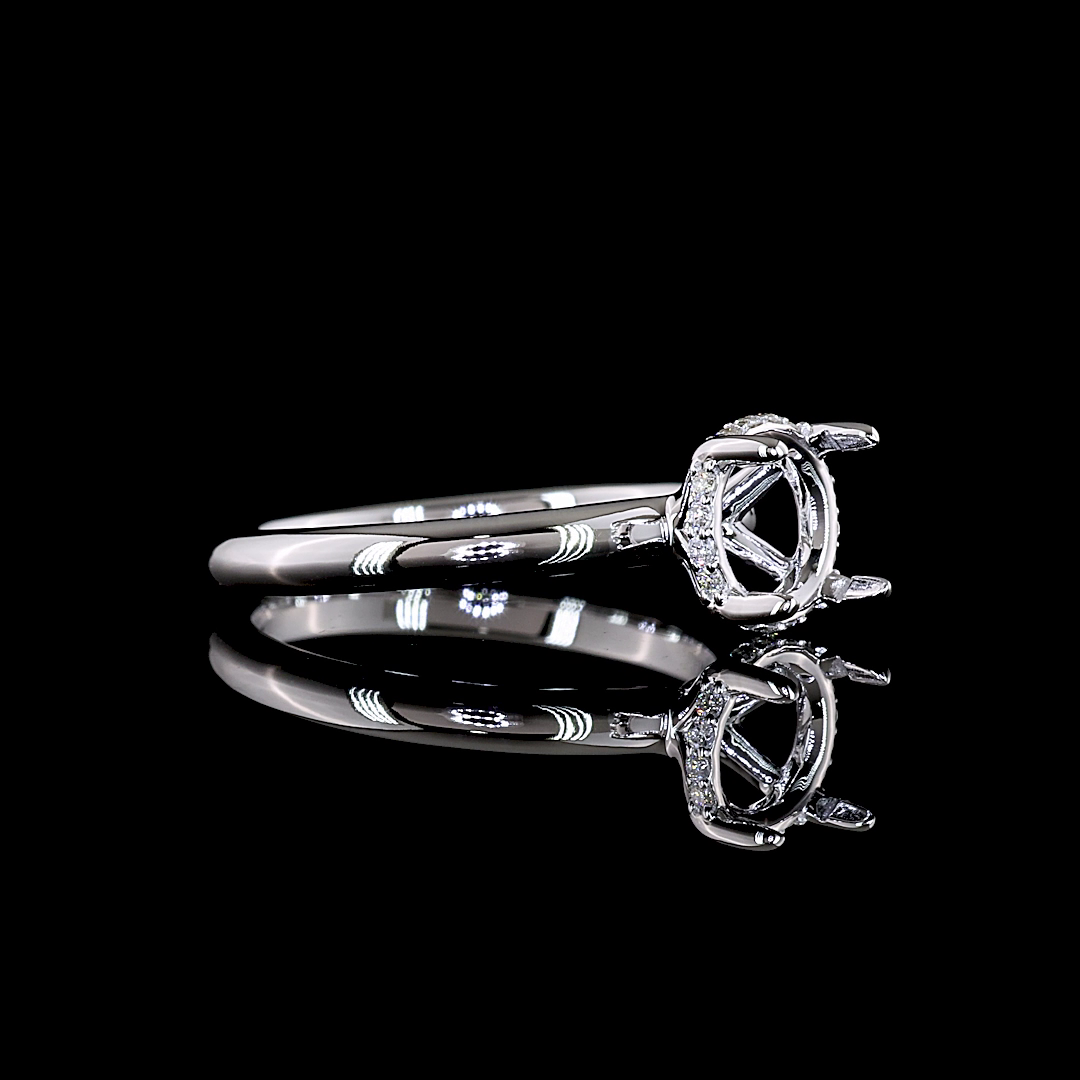 1.57 CTTW Round Lab Grown Diamond Hidden Halo Ring Sz. 6 (D Color and VVS2 Clarity)