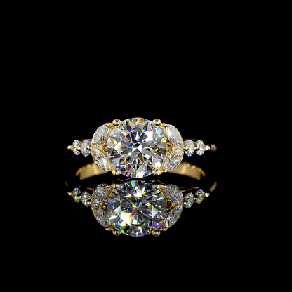1.88 CTTW Marquise Lab Grown Diamond Special Ring Sz. 6.25 (E Color and VS Clarity)