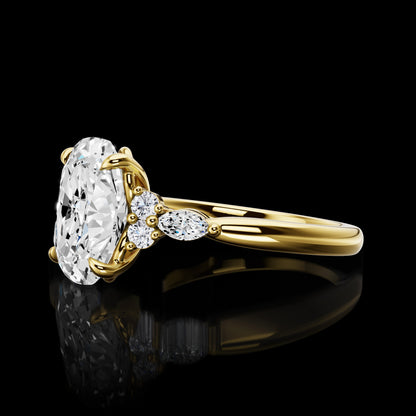 0.25 CTTW Round Lab Grown Diamond Special Ring Sz. 6