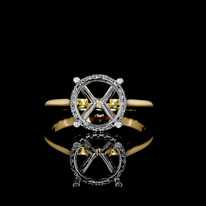 3.46 CTTW Round Lab Grown Diamond Hidden Halo Ring Sz. 6.5 (E Color and VVS2 Clarity)