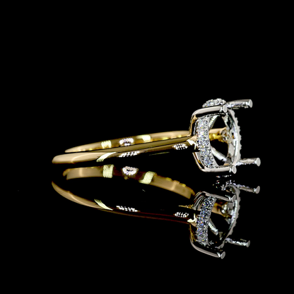 3.46 CTTW Round Lab Grown Diamond Hidden Halo Ring Sz. 6.5 (E Color and VVS2 Clarity)