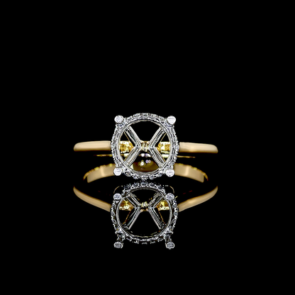 2.64 CTTW Round Lab Grown Diamond Hidden Halo Ring Sz. 6 (E Color and VVS2 Clarity)