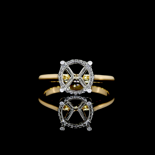 2.64 CTTW Round Lab Grown Diamond Hidden Halo Ring Sz. 6 (E Color and VVS2 Clarity)