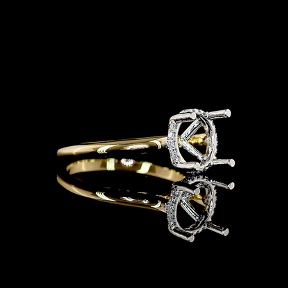 2.64 CTTW Round Lab Grown Diamond Hidden Halo Ring Sz. 6 (E Color and VVS2 Clarity)