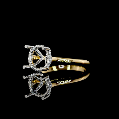 2.64 CTTW Round Lab Grown Diamond Hidden Halo Ring Sz. 6 (E Color and VVS2 Clarity)