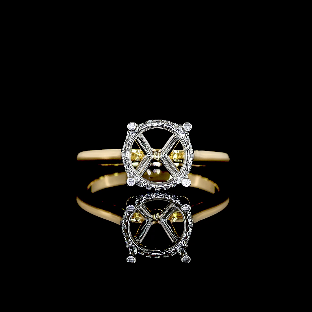 2.59 CTTW Round Lab Grown Diamond Hidden Halo Ring Sz. 6 (E Color and VVS2 Clarity)