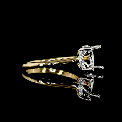 2.59 CTTW Round Lab Grown Diamond Hidden Halo Ring Sz. 6 (E Color and VVS2 Clarity)