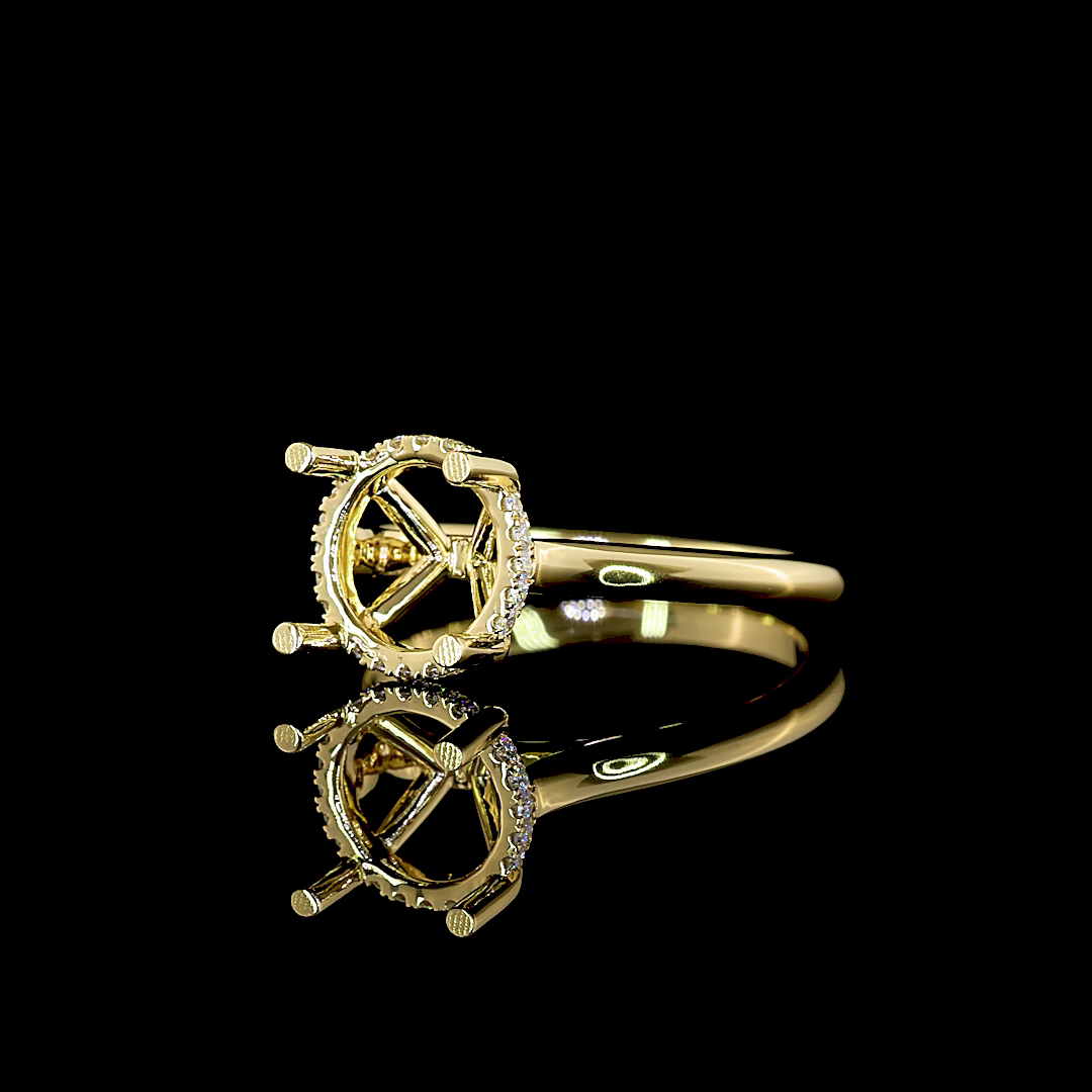 2.63 CTTW Round Lab Grown Diamond Hidden Halo Ring Sz. 6 (E Color and VVS2 Clarity)