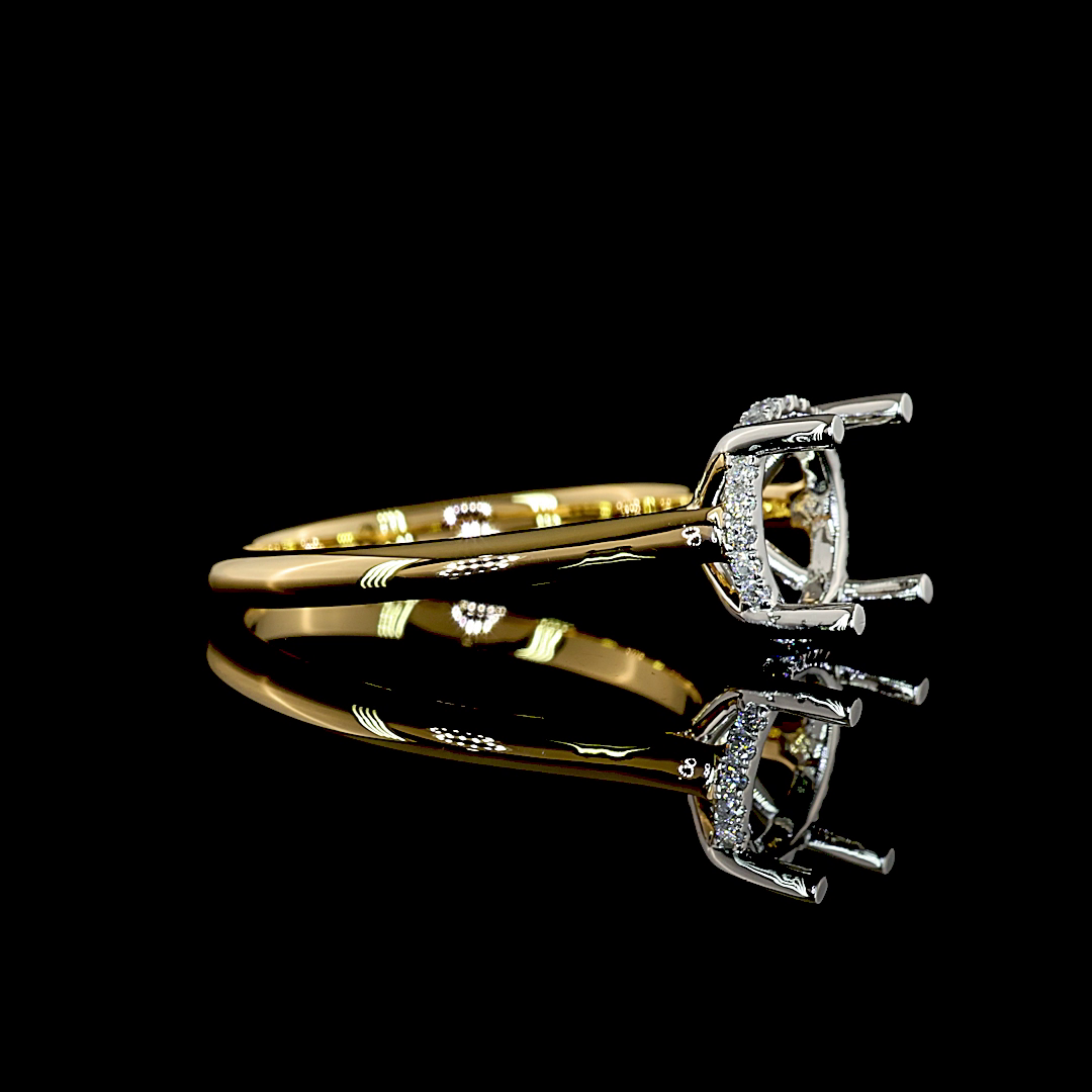 2.60 CTTW Round Lab Grown Diamond Hidden Halo Ring Sz. 5.5 (E Color and VVS2 Clarity)
