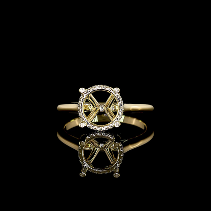2.83 CTTW Round Lab Grown Diamond Hidden Halo Ring Sz. 5.5 (E Color and VVS2 Clarity)