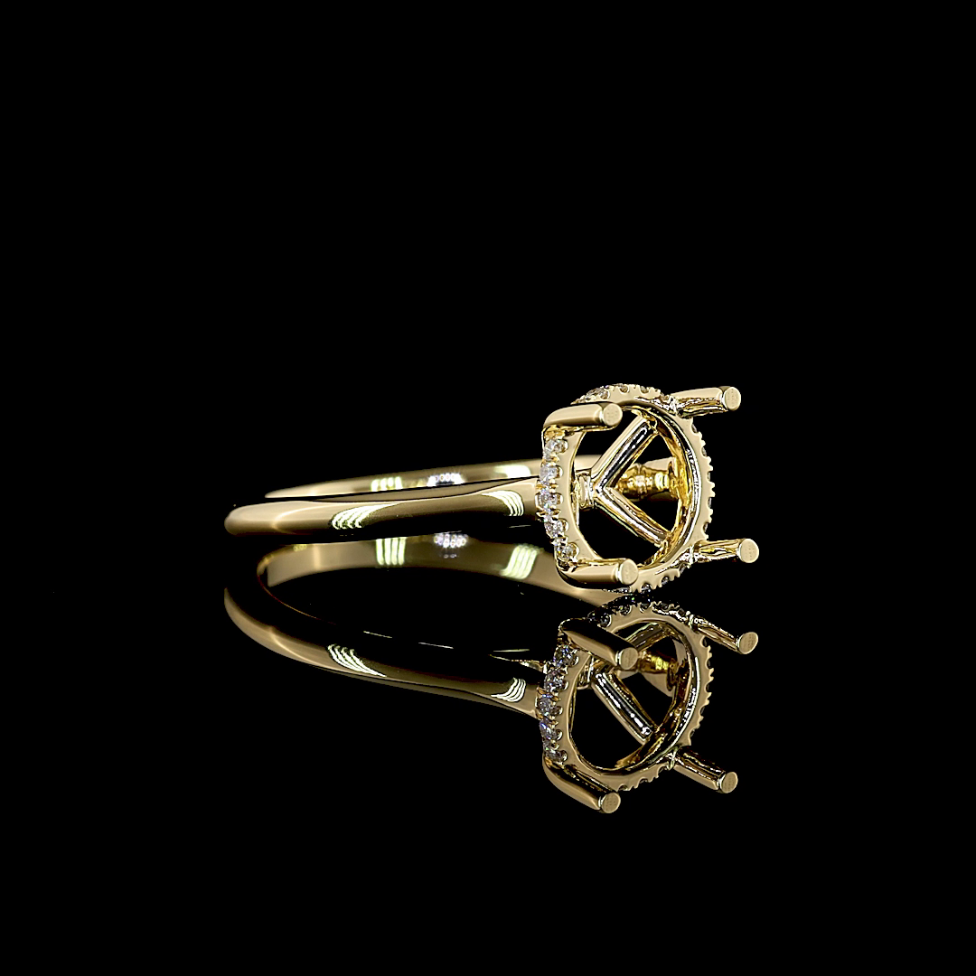 2.83 CTTW Round Lab Grown Diamond Hidden Halo Ring Sz. 5.5 (E Color and VVS2 Clarity)