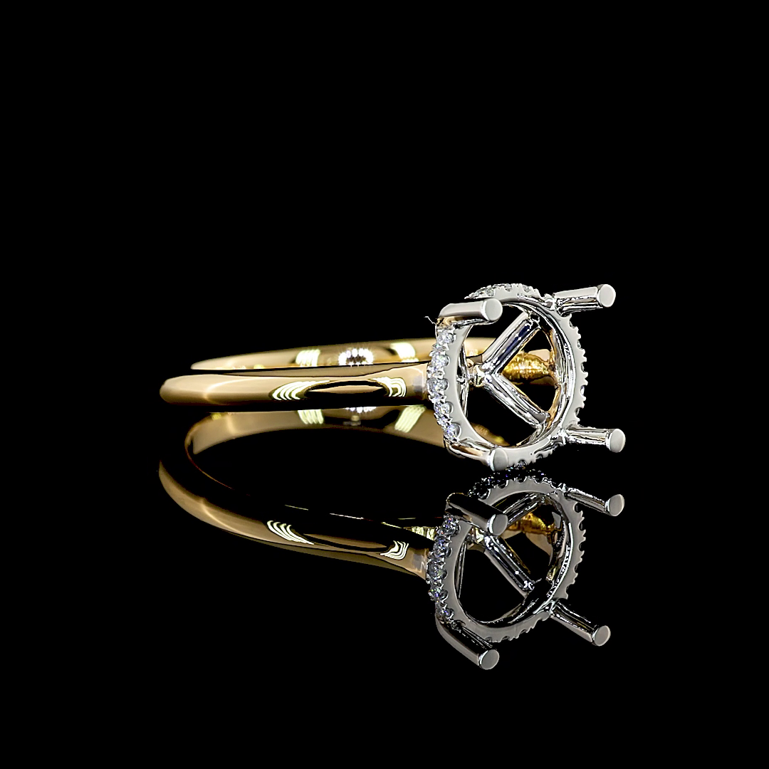 3.24 CTTW Round Lab Grown Diamond Hidden Halo Ring Sz. 5.5 (E Color and VS1 Clarity)