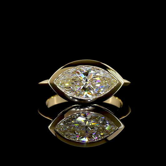 2.53 CT Marquise Lab Grown Diamond Solitaire Ring Sz. 6 (E Color and VVS2 Clarity)