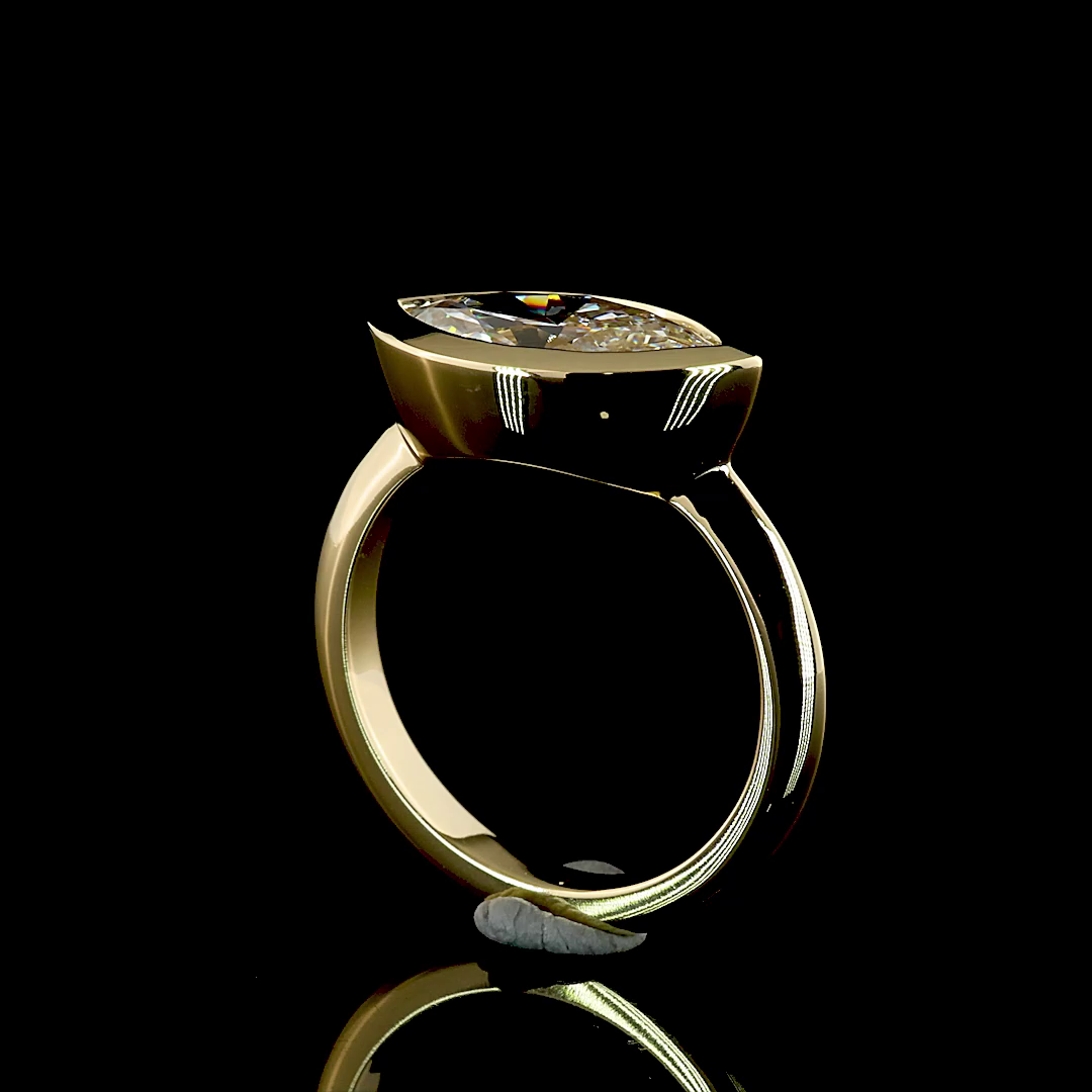 2.53 CT Marquise Lab Grown Diamond Solitaire Ring Sz. 6 (E Color and VVS2 Clarity)