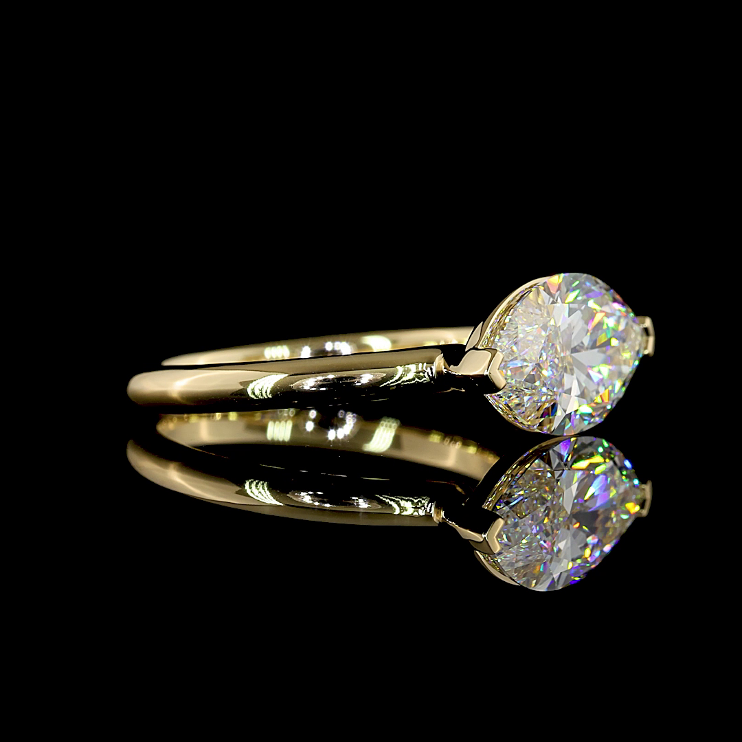 3.03 CT Marquise Lab Grown Diamond Solitaire Ring Sz. 6.5 (E Color and VS1 Clarity)