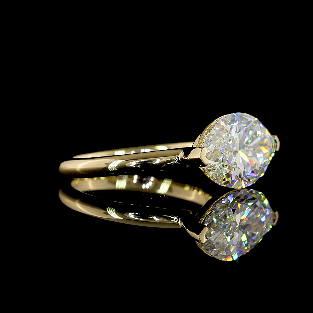 4.04 CT Marquise Lab Grown Diamond Solitaire Ring Sz. 6.5 (E Color and VVS2 Clarity)
