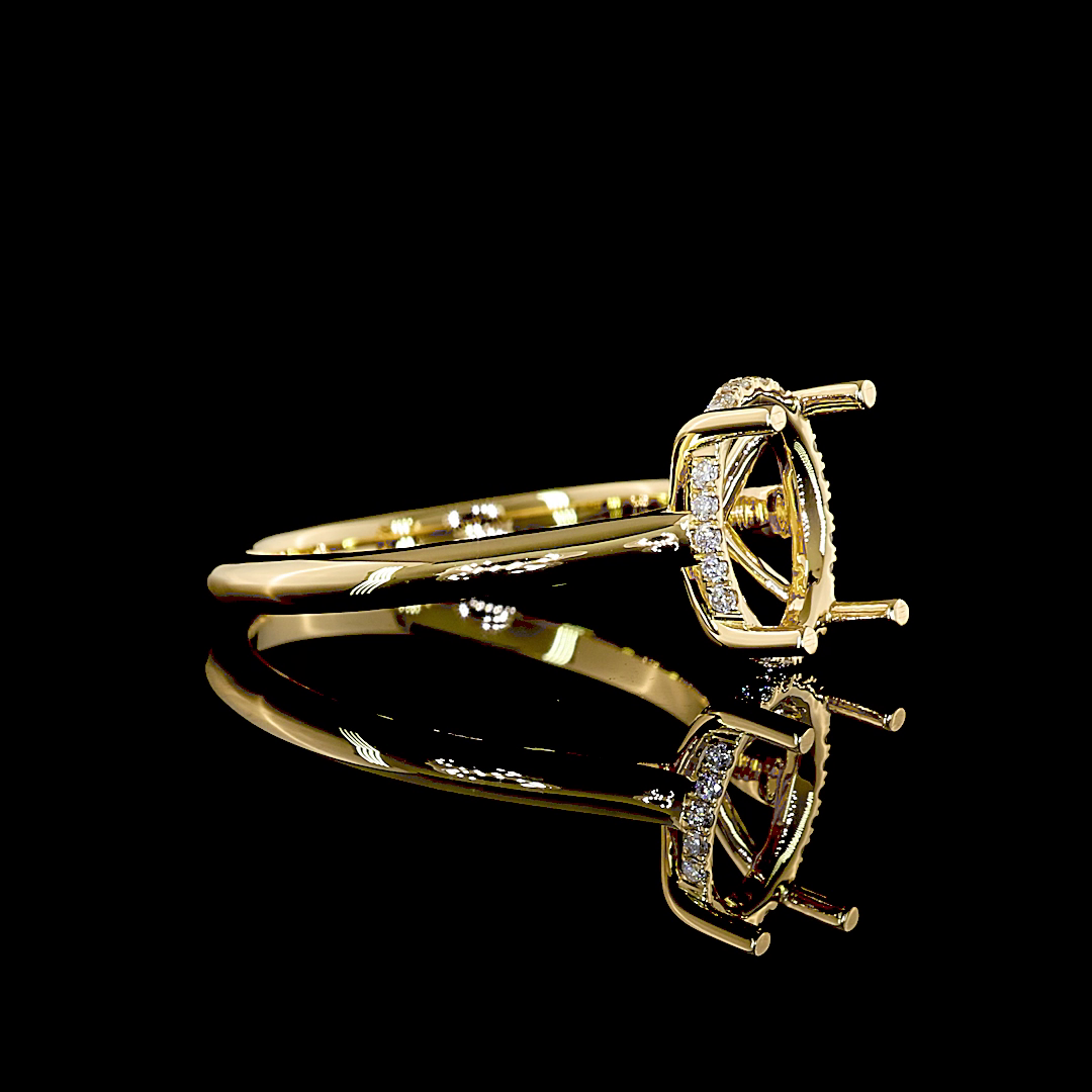2.04 CTTW Round Lab Grown Diamond Hidden Halo Ring Sz. 6 (E Color and VS2 Clarity)