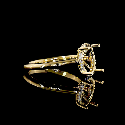 2.04 CTTW Round Lab Grown Diamond Hidden Halo Ring Sz. 6 (E Color and VS2 Clarity)