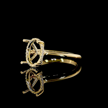 2.04 CTTW Round Lab Grown Diamond Hidden Halo Ring Sz. 6 (E Color and VS2 Clarity)