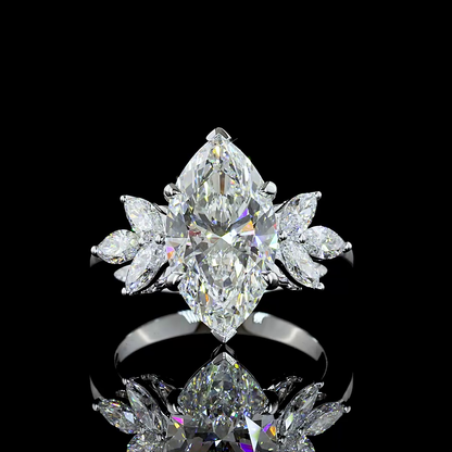 4.91 CTTW Marquise Lab Grown Diamond Special Ring Sz. 6.5 (F Color and VVS2 Clarity)