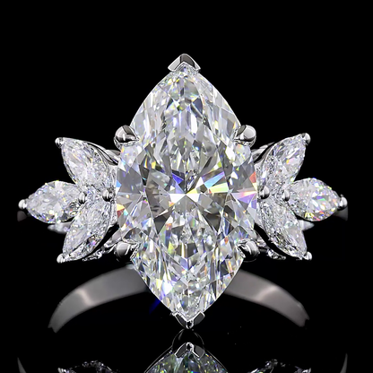 4.91 CTTW Marquise Lab Grown Diamond Special Ring Sz. 6.5 (F Color and VVS2 Clarity)