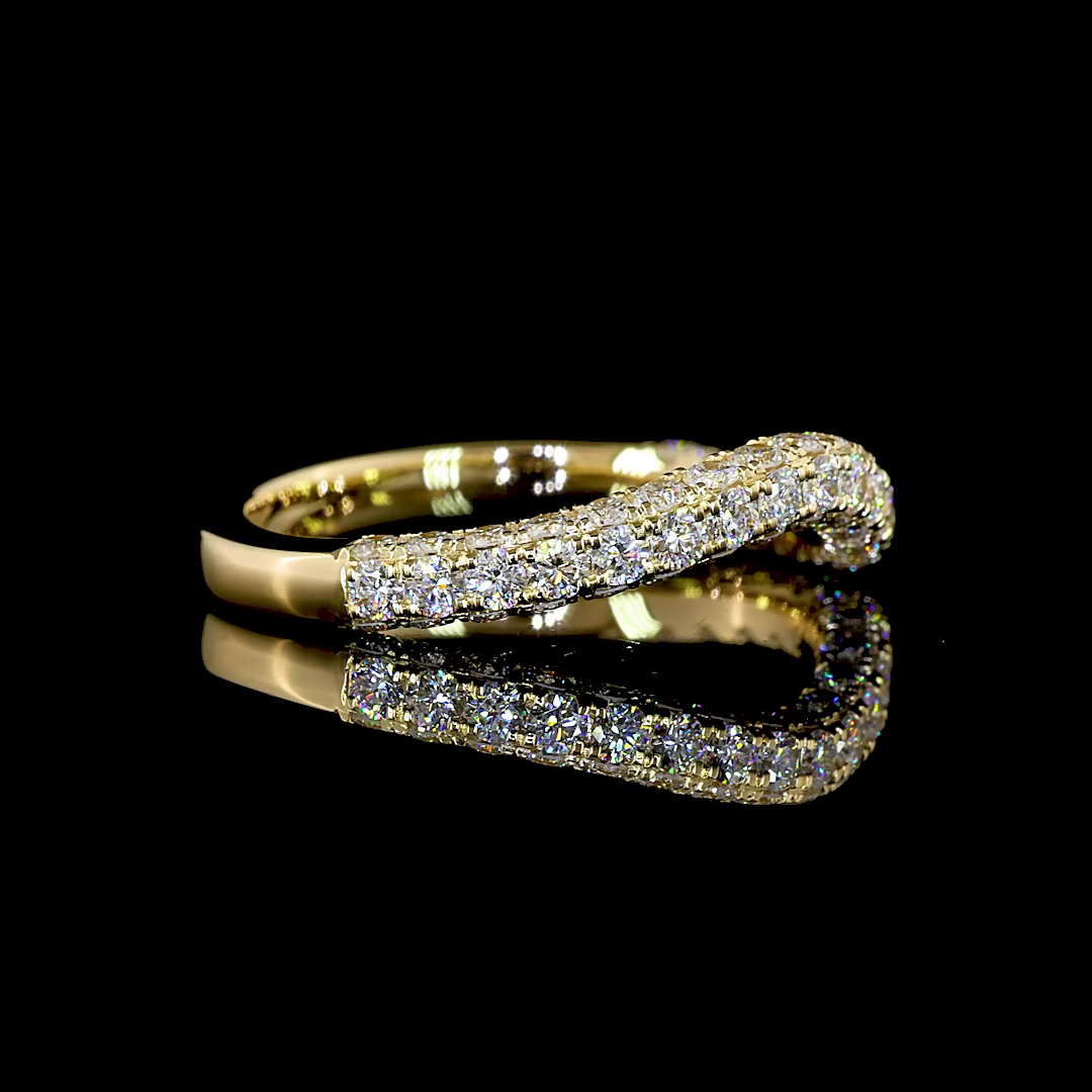 1.03 CT Pear Lab Diamond 3 Stones Ring