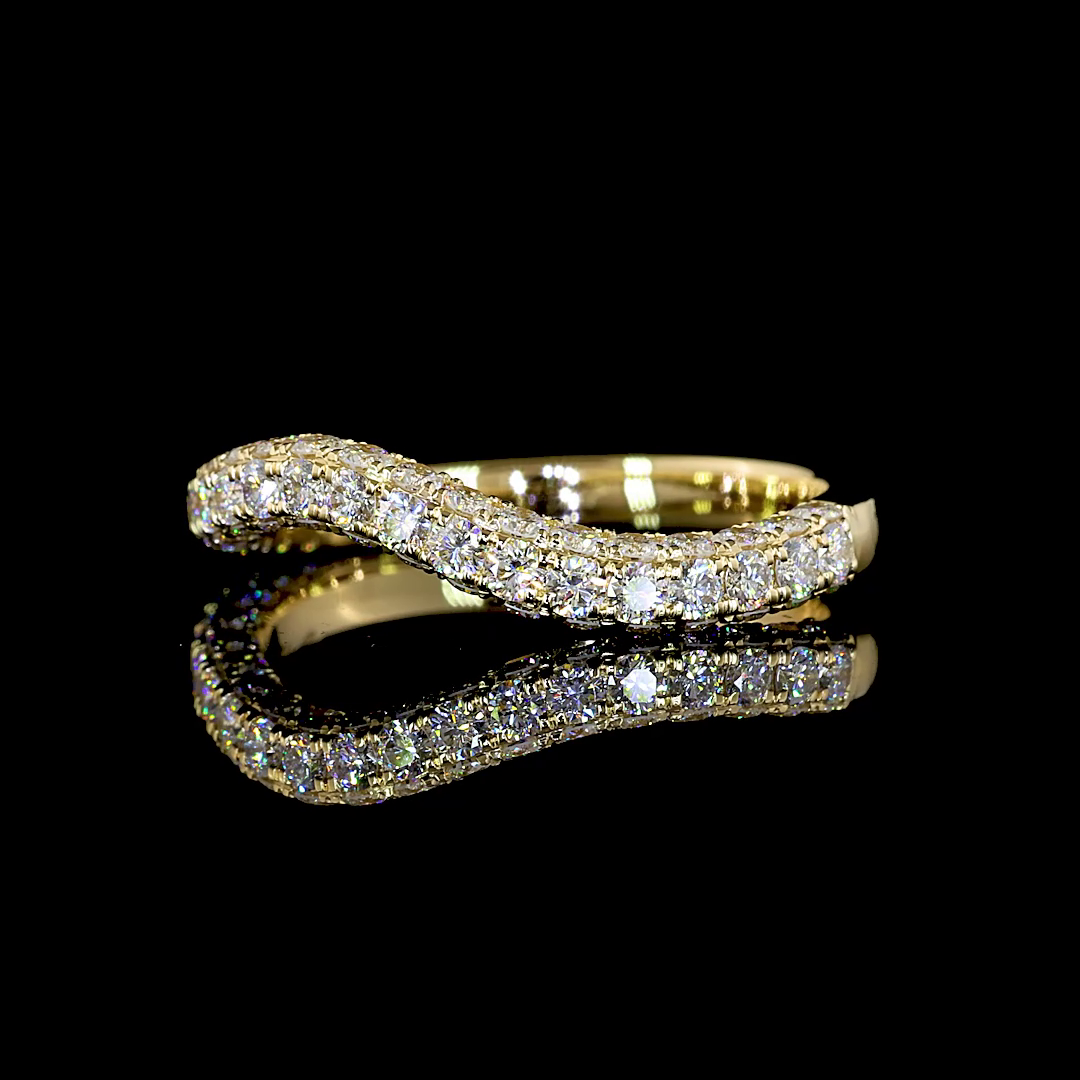 1.03 CT Pear Lab Diamond 3 Stones Ring