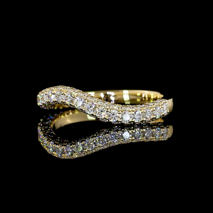 1.03 CT Pear Lab Diamond 3 Stones Ring