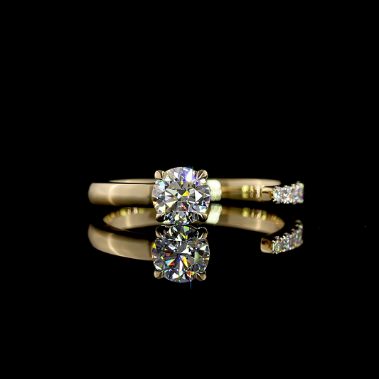 0.67 CTTW Round Lab Grown Diamond Special Ring Sz. 6.5 (F Color and VS2 Clarity)