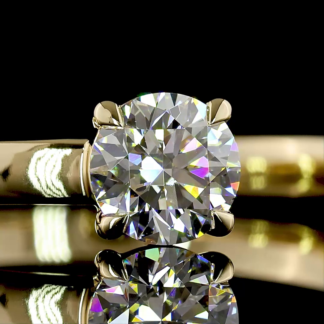 0.67 CTTW Round Lab Grown Diamond Special Ring Sz. 6.5 (F Color and VS2 Clarity)