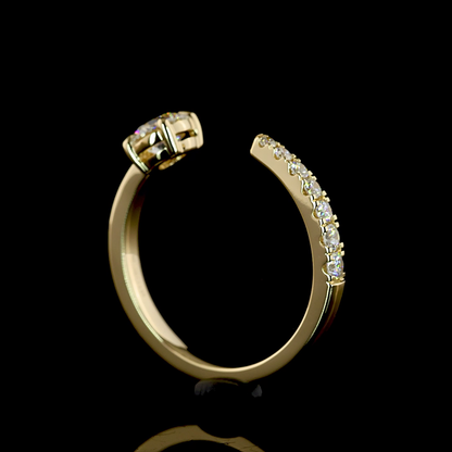 0.67 CTTW Round Lab Grown Diamond Special Ring Sz. 6.5 (F Color and VS2 Clarity)