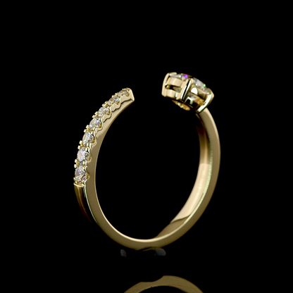 0.67 CTTW Round Lab Grown Diamond Special Ring Sz. 6.5 (F Color and VS2 Clarity)