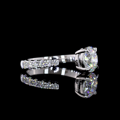 1.74 CTTW Round Lab Grown Diamond Special Ring Sz. 6.5 (F Color and VS2 Clarity)