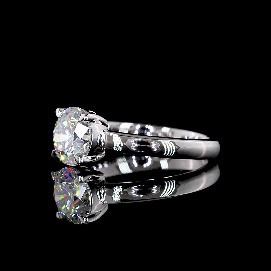1.74 CTTW Round Lab Grown Diamond Special Ring Sz. 6.5 (F Color and VS2 Clarity)