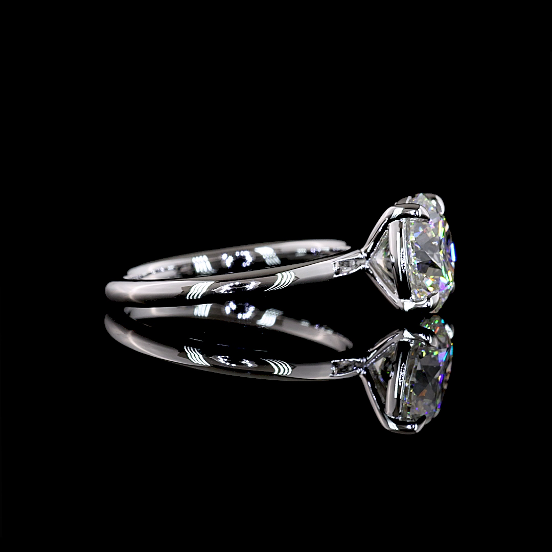 2.53 CT Round Lab Grown Diamond Solitaire Ring Sz. 6.5 (E Color and VS1 Clarity)