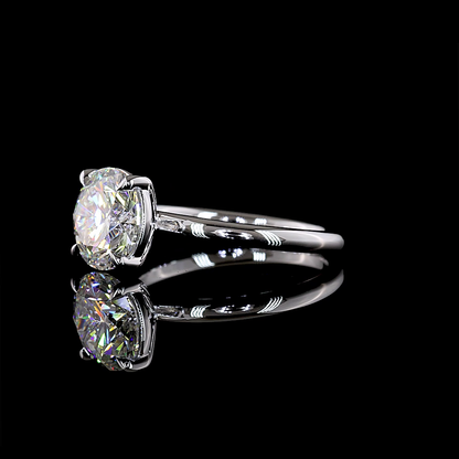 2.53 CT Round Lab Grown Diamond Solitaire Ring Sz. 6.5 (E Color and VS1 Clarity)